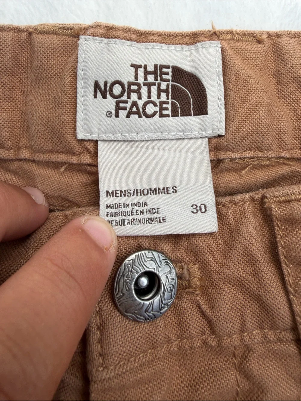 The North Face Sprag Pants Mens Size 30 Tan 5-Pocket Hiking Outdoor Casual